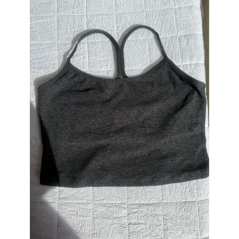 Beyond Yoga Womens Space Dye Cropped Tank Top Charcoal Gray Size L